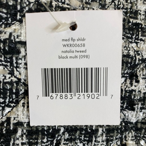 Kate Spade Natalia Tweed Medium Flap Front Chain Strap Shoulder Bag - Picture 13 of 13